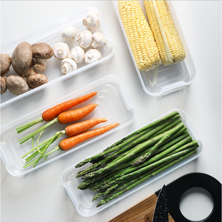Hộp nhựa bảo quản thực phẩm trong tủ lạnh 3 tầng