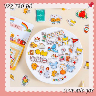 40 miếng sticker nhiều mẫu cắt sẵn - VPP Táo Đỏ