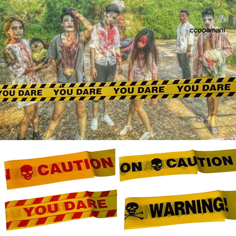Băng Keo Dán Cửa Sổ Bằng Nhựa Hình Đầu Lâu Trang Trí Halloween