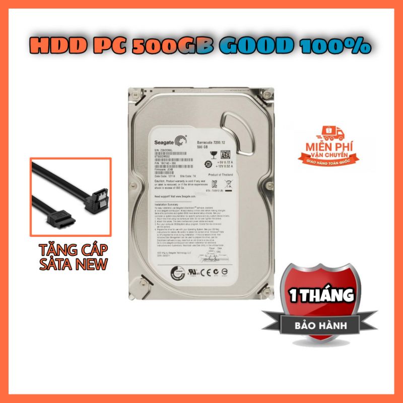 Ổ Cứng HDD 500GB/1TB/2TB PC - Ổ Lắp Máy Bộ