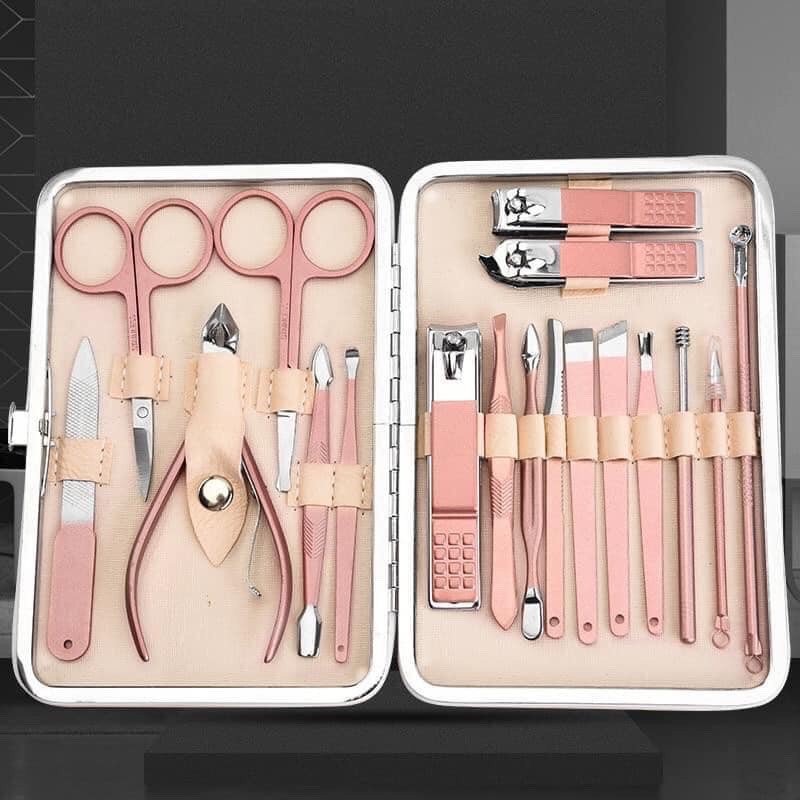 Bộ dụng cụ bấm cắt tỉa móng tay đa năng 12 chi tiết,18 chi tiêt  chuyên dụng tiện lợi nhiều việc