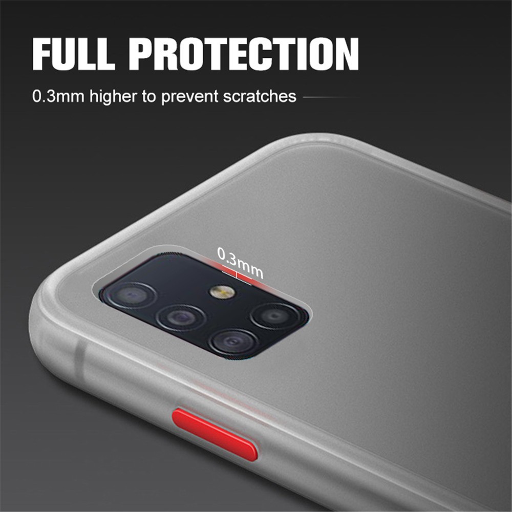 Ốp điện thoại trong suốt mặt nhám chống sốc cho Samsung Galaxy A51 | BigBuy360 - bigbuy360.vn
