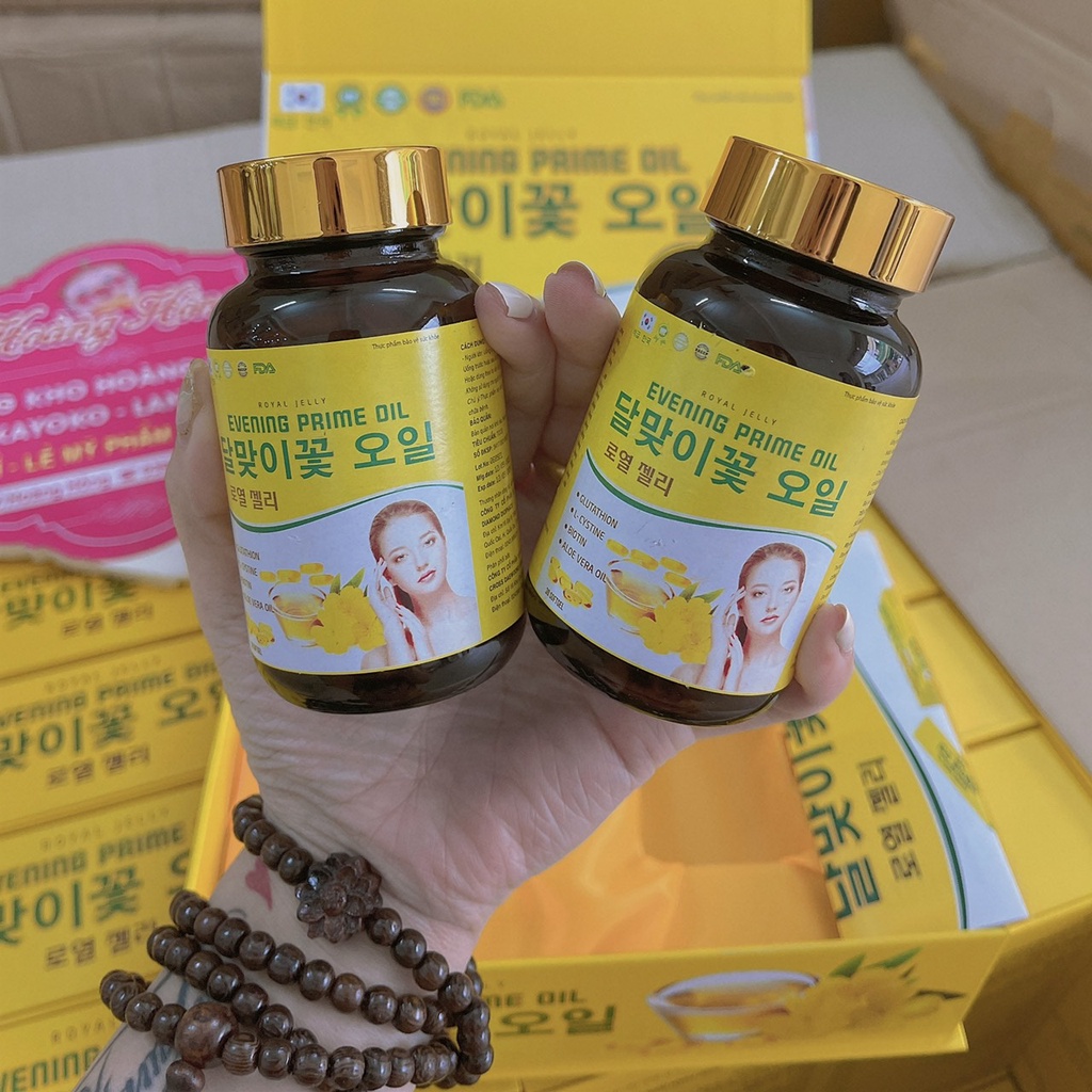 Tinh Dầu Hoa anh thảo EVENING PRIME OIL Hàn Quốc sét 2 lọ x30 viên