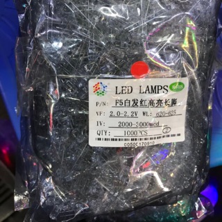 Gói (1000 con) bóng Led phi 5 (F5) 7 màu