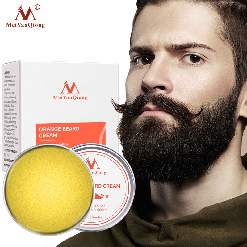 Kem râu MeiYanQiong Nuôi Dưỡng Kích Thích Mọc Râu Râu Rậm, Tóc Mai Lông NgựcMá Kem Bôi Mọc Tóc Nam Nhanh Chóng Tinh dầu kích thích mọc 30g