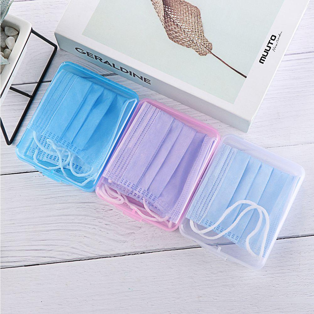 Hộp Đựng Khẩu Trang Chống Bụi Ô Nhiễm Hình Chữ Nhật Tiện Dụng