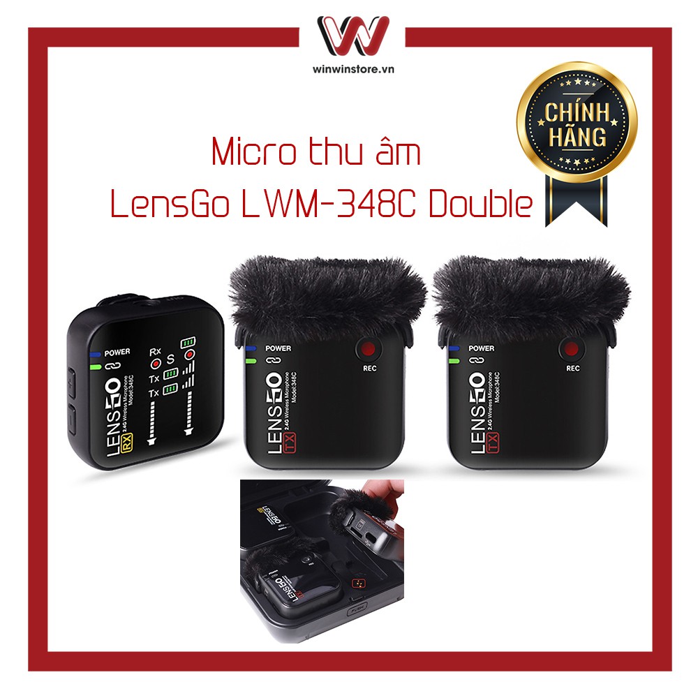 Micro thu âm không dây LensGo LWM348C