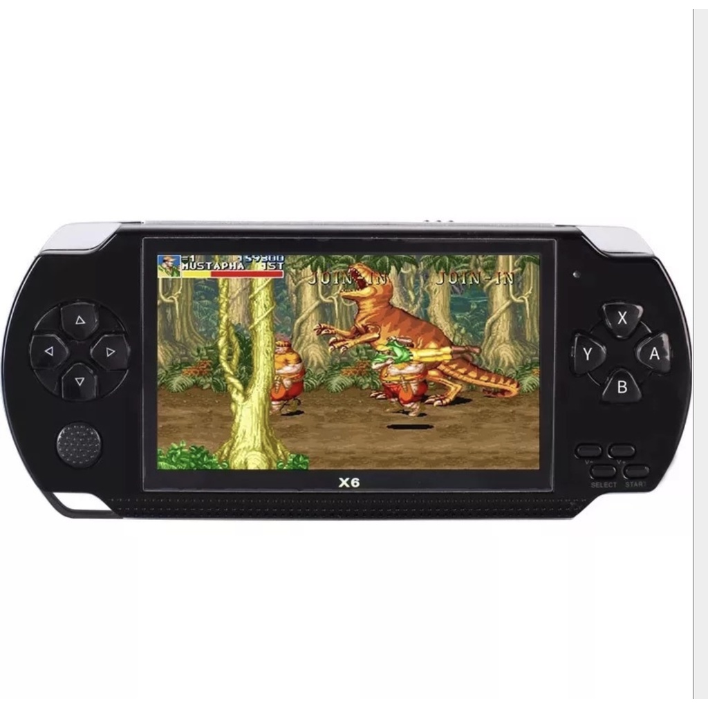 Máy chơi game X6 cầm tay Arcade/GBA/GBC/SEGA/NES màn hình 4.3 inch nghe nhạc xem phim đọc sách chơi game