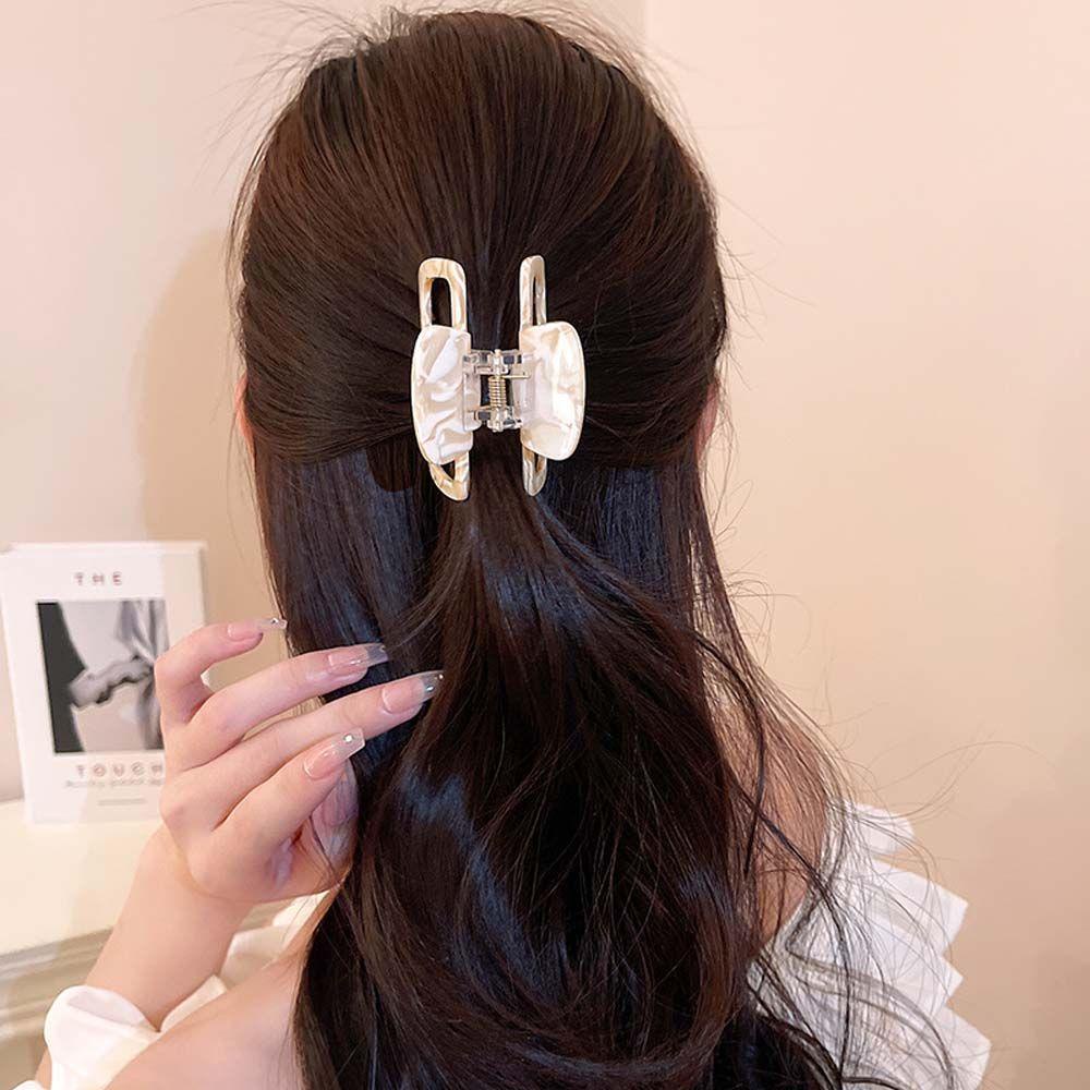 Kẹp Tóc Nhỏ Hình Vuông In Họa Tiết Da Báo Thanh Lịch Cho Nữ