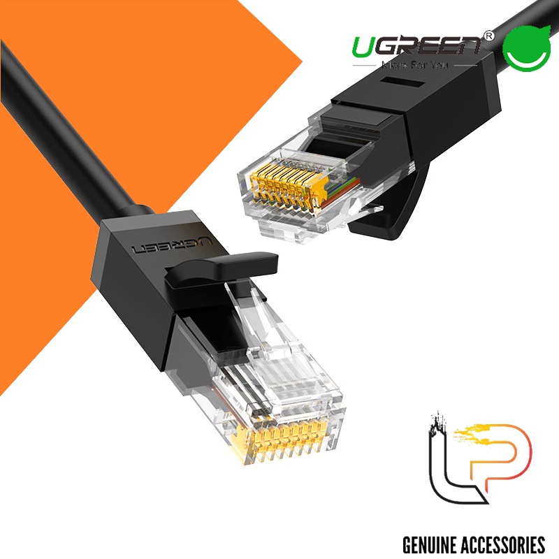 Cáp mạng Cat6 Utp bấm sẵn 2 đầu Nw102 Black Ugreen dài 1M - 2M - 3M - 5M - 8M