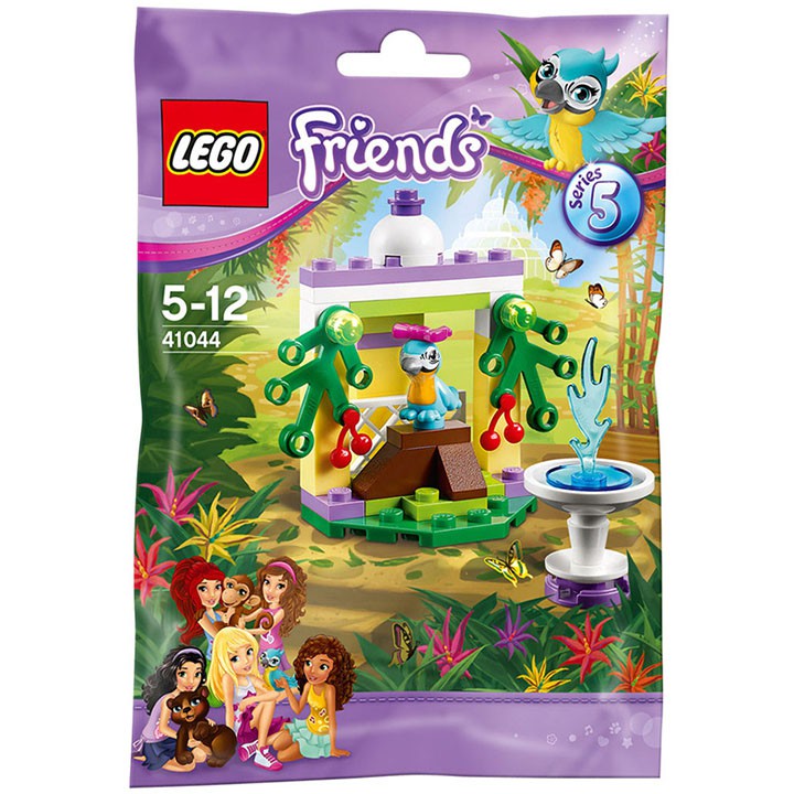 Lego Friends 41044 - Đài phun nước của chim vẹt - Tặng kèm Bộ 3 xếp hình