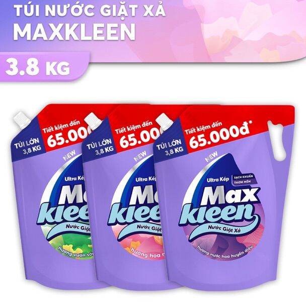 [HCM]Nước Giặt Max Kleen Túi 3.8kg