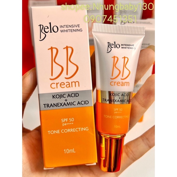 Kem Belo BB Tranexamic + kojic kem nền và làm sáng da
