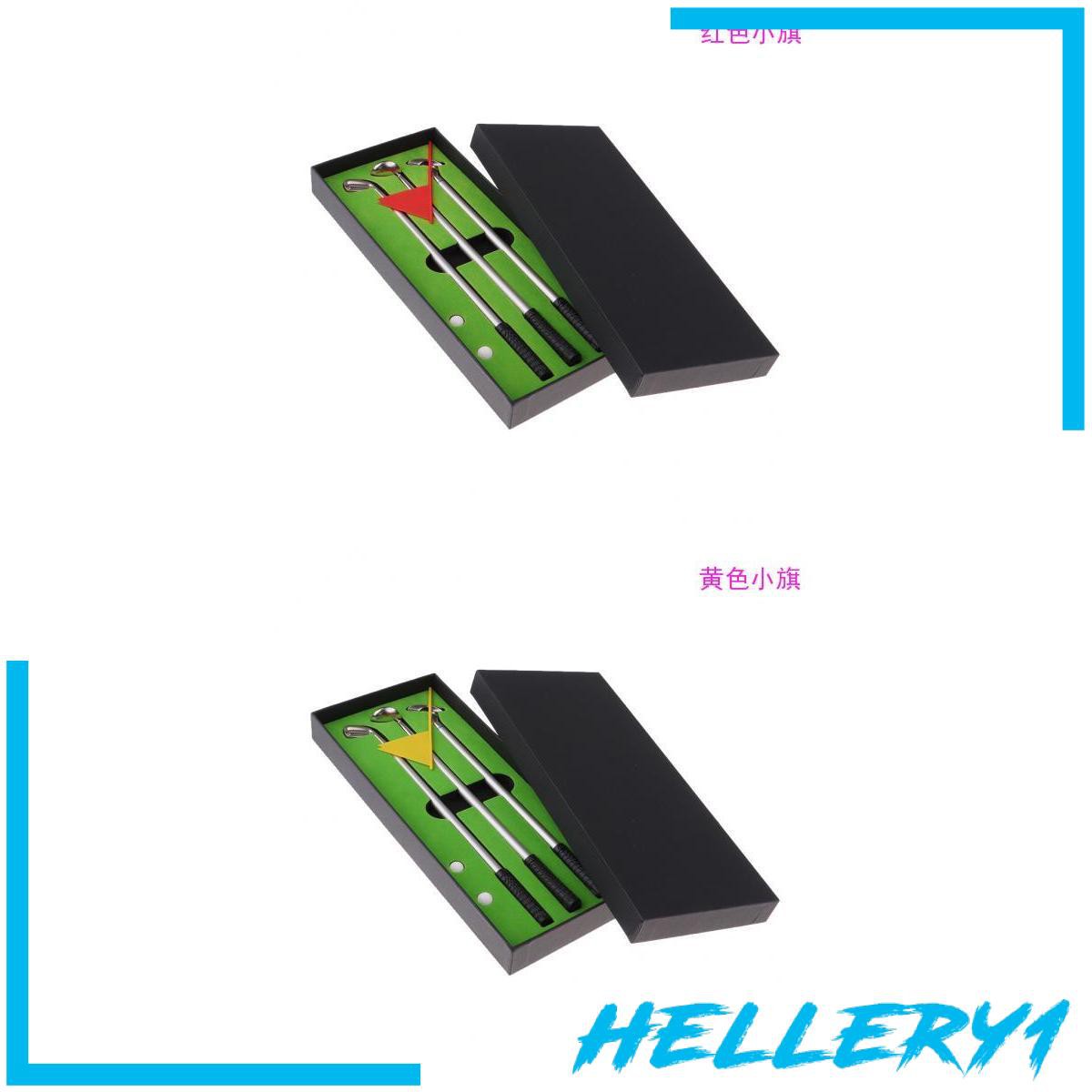 [HELLERY1] Golf Club Putter Ballpoint Pen Box Ball Desktop Gift Table Decor Golfer Gift