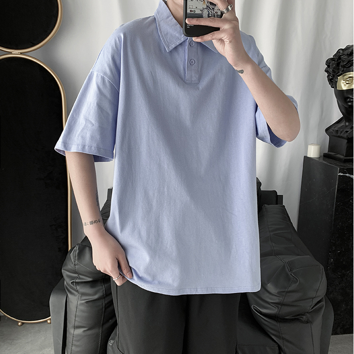 Áo Thun Polo Ngắn Tay Phong Cách Hàn Quốc Đơn Giản Dành Cho Nam | BigBuy360 - bigbuy360.vn