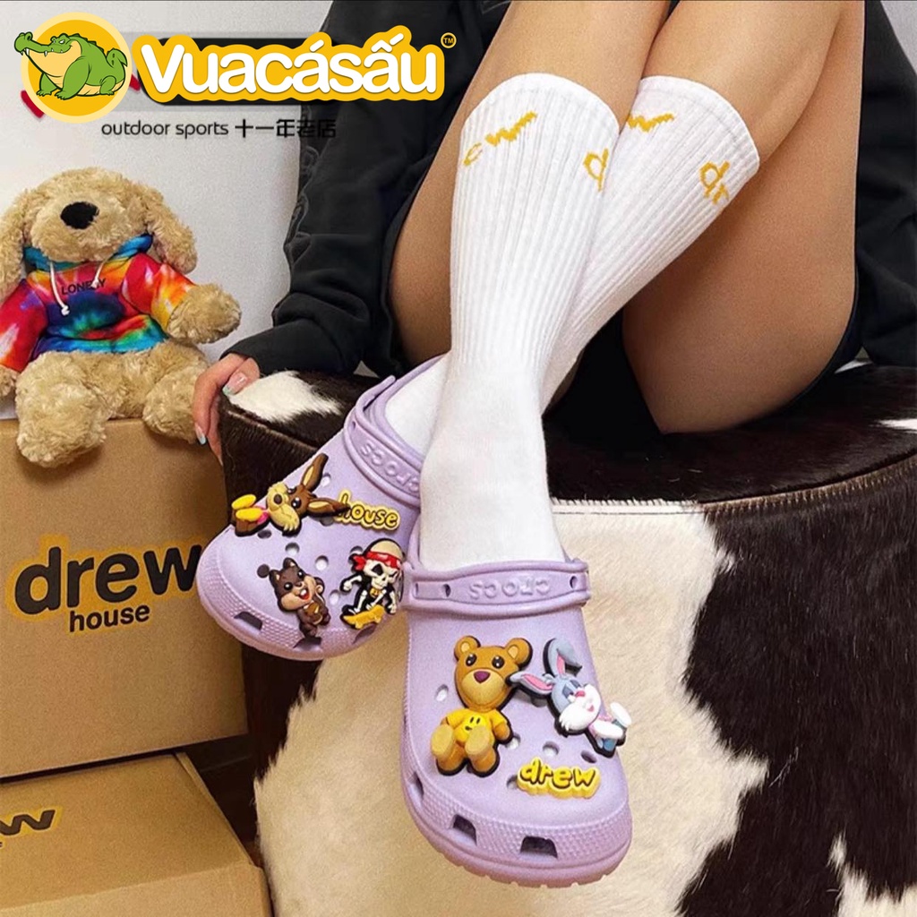 Dép CROCS CLASSIC CLOG Nam Nữ màu Tím, Siêu Mềm Nhẹ và Êm Ái, chống trơn trượt, đi mưa - Vua Cá Sấu