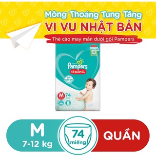 Tã quần pampers giữ dáng m74/l68/xl62