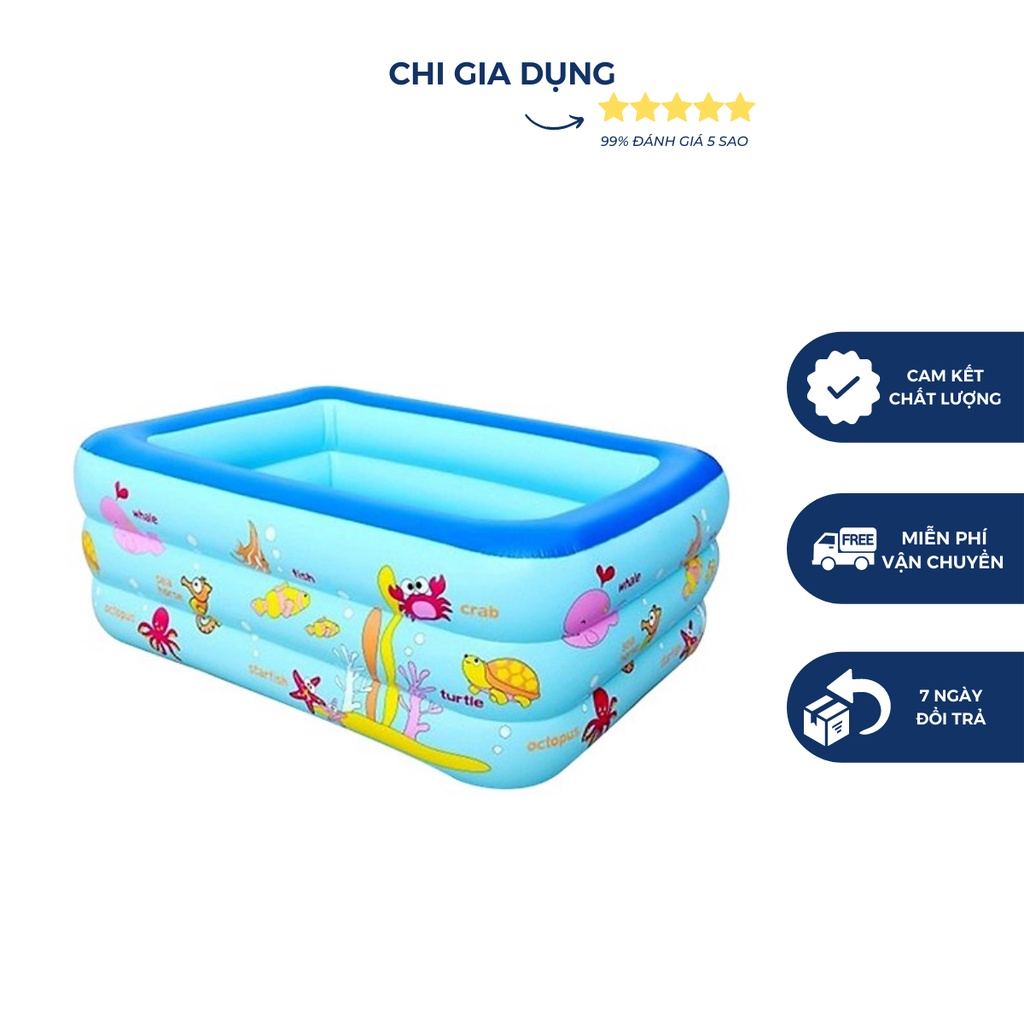 BỂ BƠI CHO BÉ Đủ Cỡ hồ bơi phao bơm hơi cho trẻ em kèm keo + miếng vá dán bé MẪU MỚI 2021