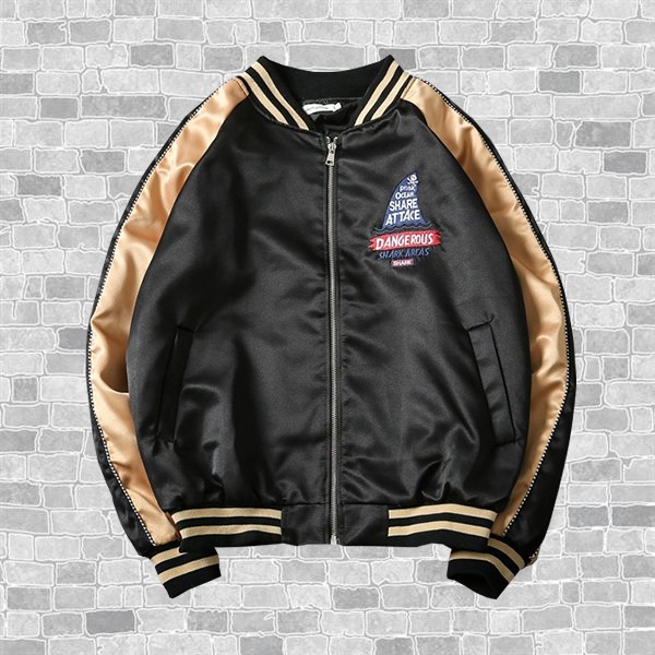 Áo Khoác Nhẹ Nam Nữ Khóa Kéo Phối Hình In Cá Mập ASTACE Kiểu Dáng Bomber AO KHOAC NAM 9000038C | BigBuy360 - bigbuy360.vn