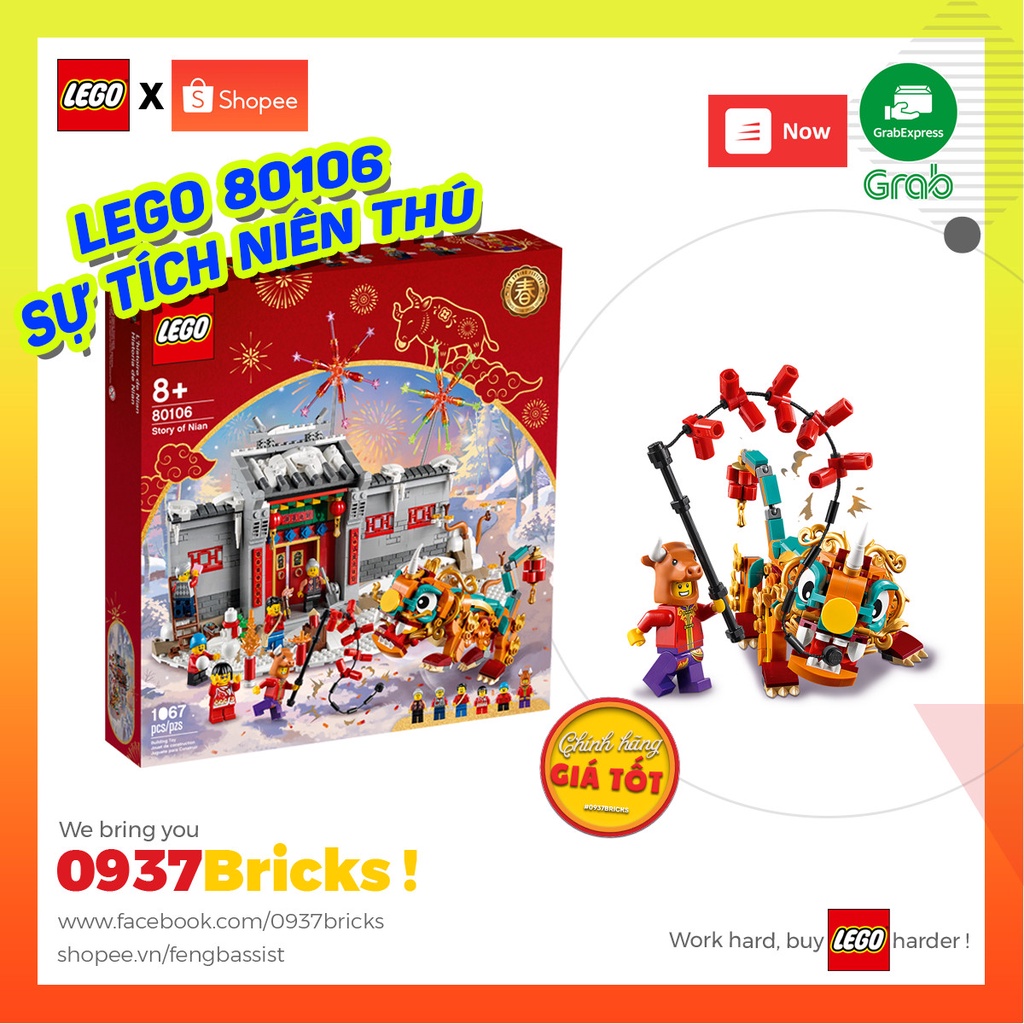 LEGO 80106 Sự Tích Niên Thú Tết Con Trâu 0937Bricks