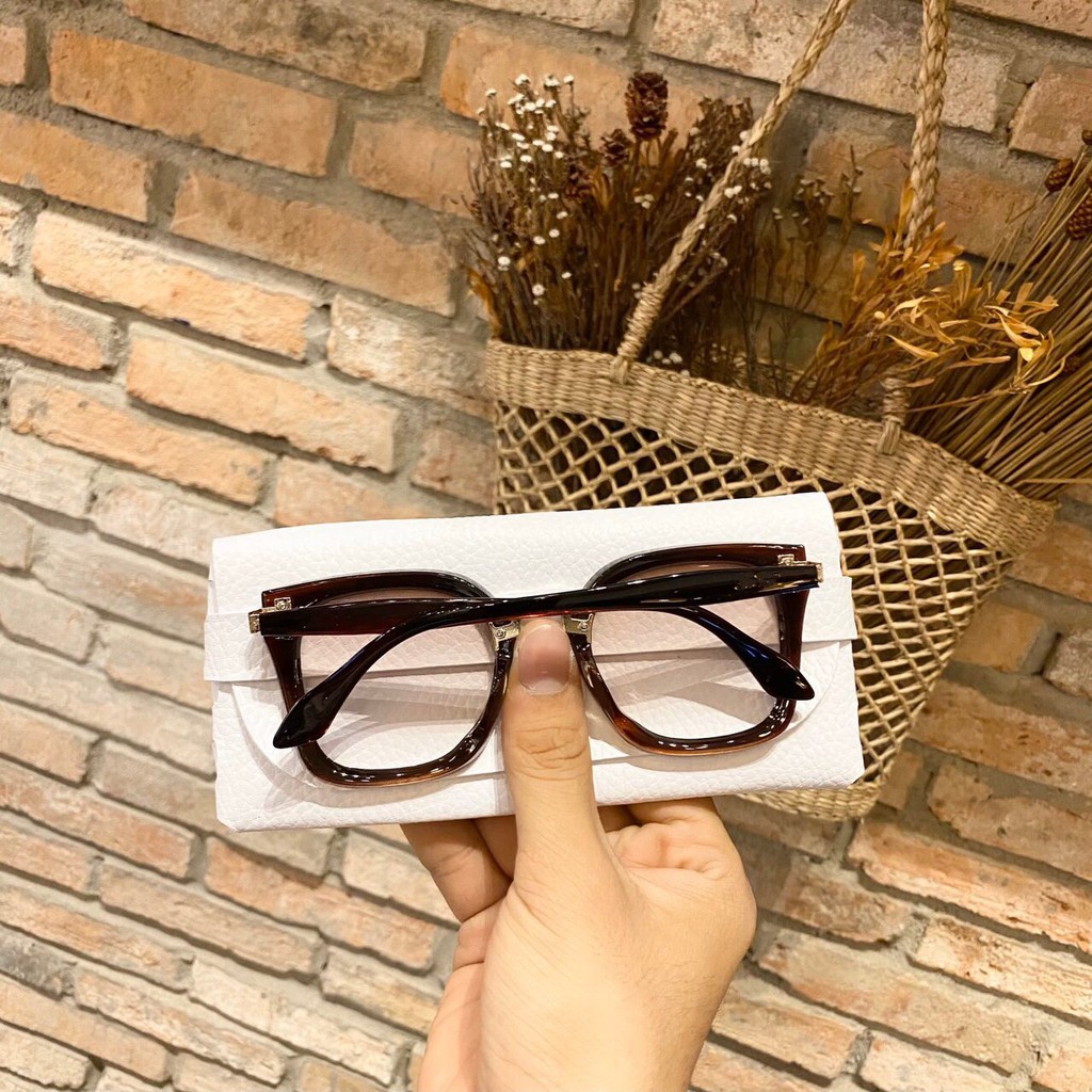 [Giá Sỉ] Mắt Kính Form Vuông 2 Chấm Góc Cực Hot Mẫu Mới Siêu Đẹp - Hazo