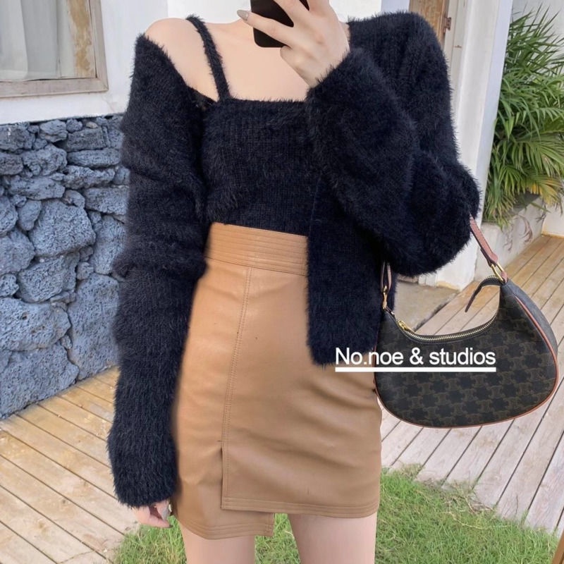 Áo Khoác cardigan Dệt Kim Mềm Mại Thời Trang Cho Nữ