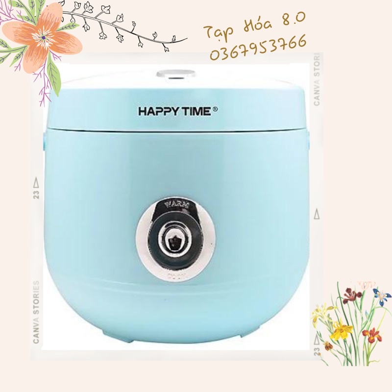 Nồi cơm điện 1.2L SUNHOUSE HappyTime HTD8522G thân nhựa.TapHoa8.0