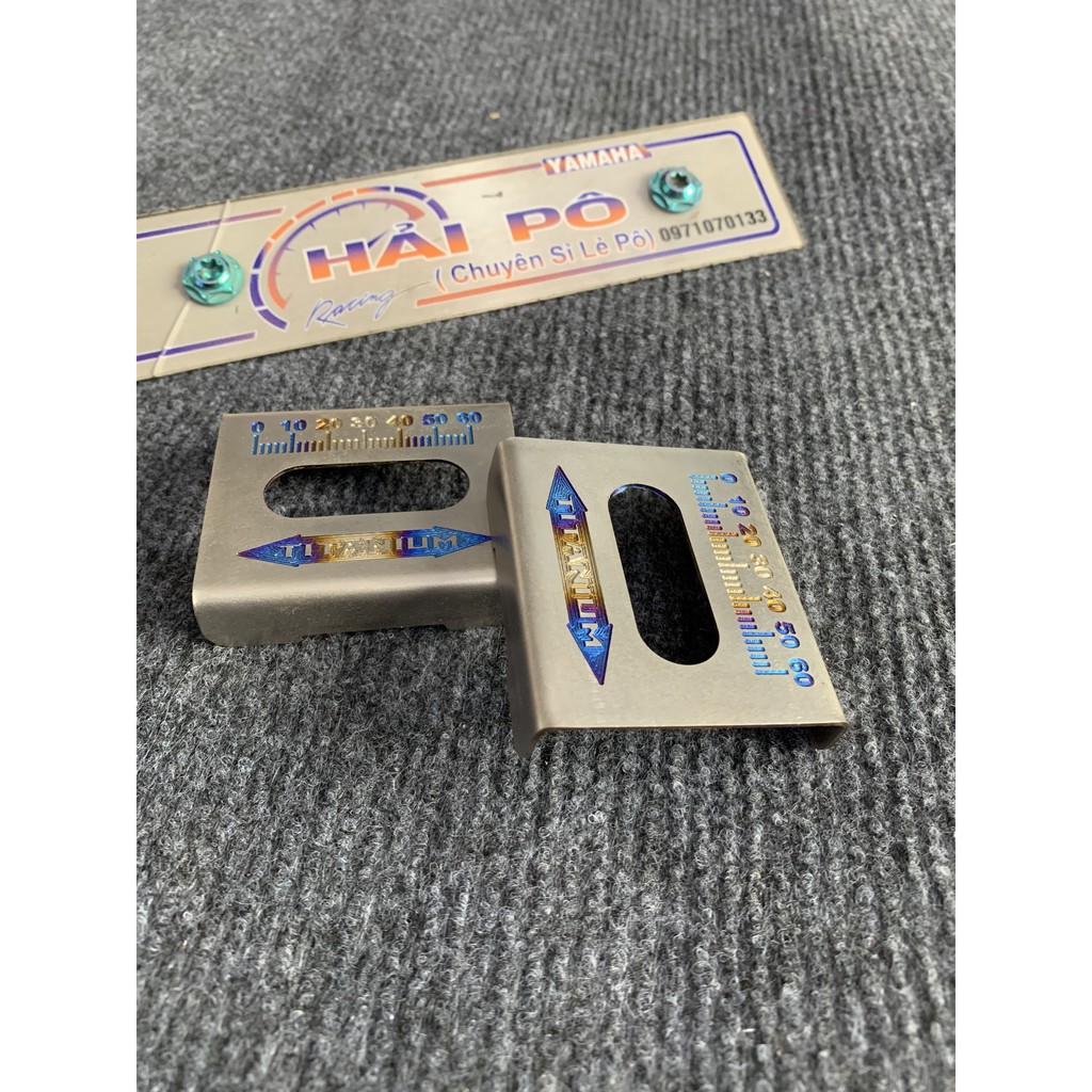 BÁT NẸP GẤP TITAN TĂNG SÊN CNC  Có Chữ và Số Trên bát Dành cho Các dòng xe Exciter Winer Sonic Raider Satria