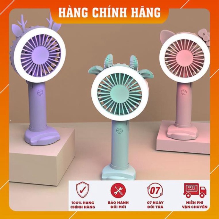 [Bảo hành 1 đổi 1] Quạt cầm tay mini, quạt tích điện cầm tay cho bé, kèm  PIN chống cháy nổ an toàn tuyệt đối