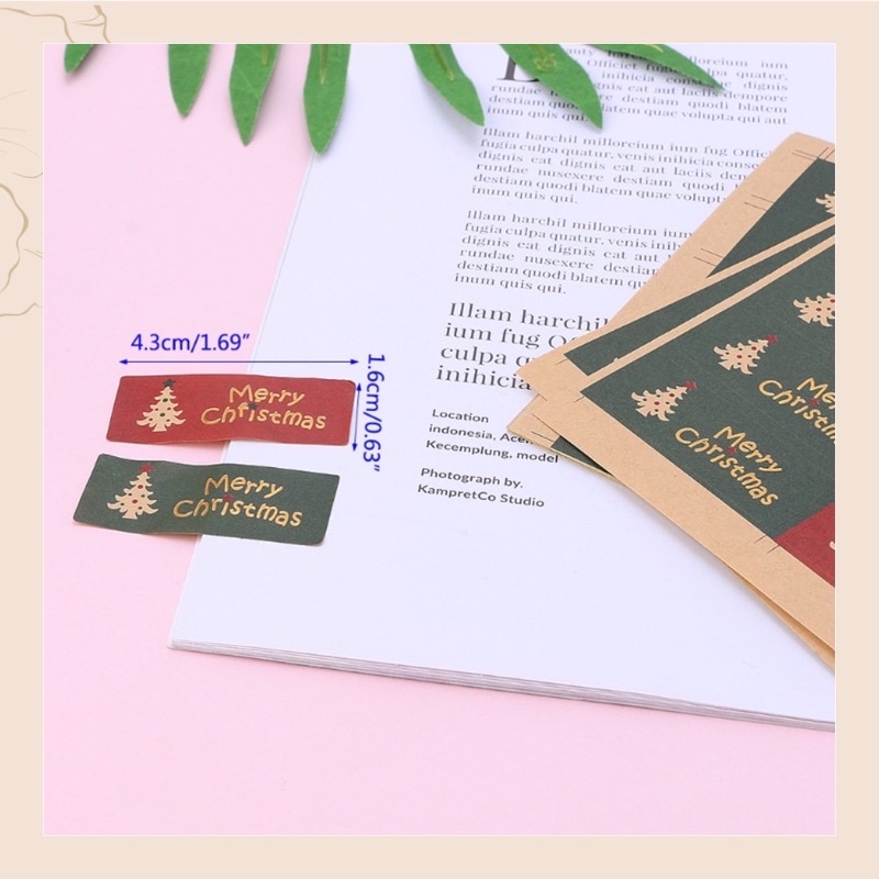 Miếng dán sticker Merry christmas chúc mừng giáng sinh