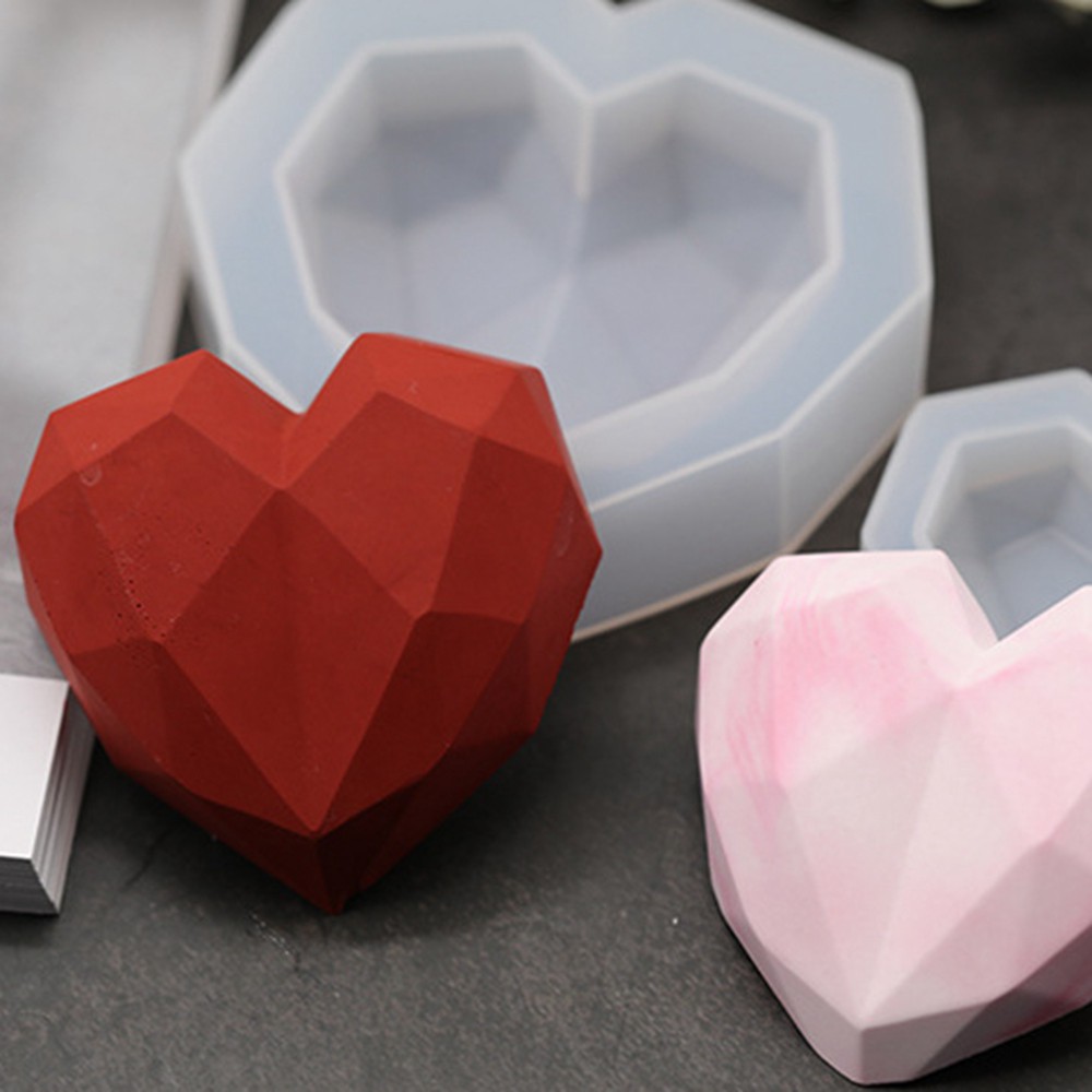 Khuôn silicon làm bánh tạo hình trái tim dễ thương