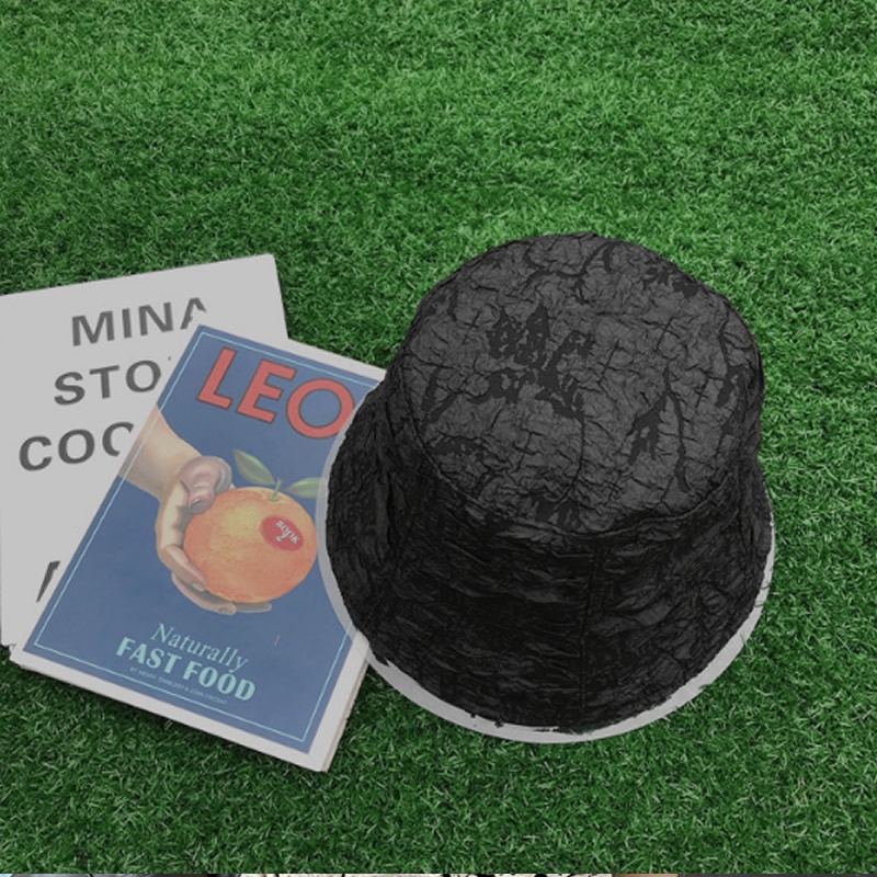 Black and white bucket hat fashion wild summer thin section casual simple and comfortable