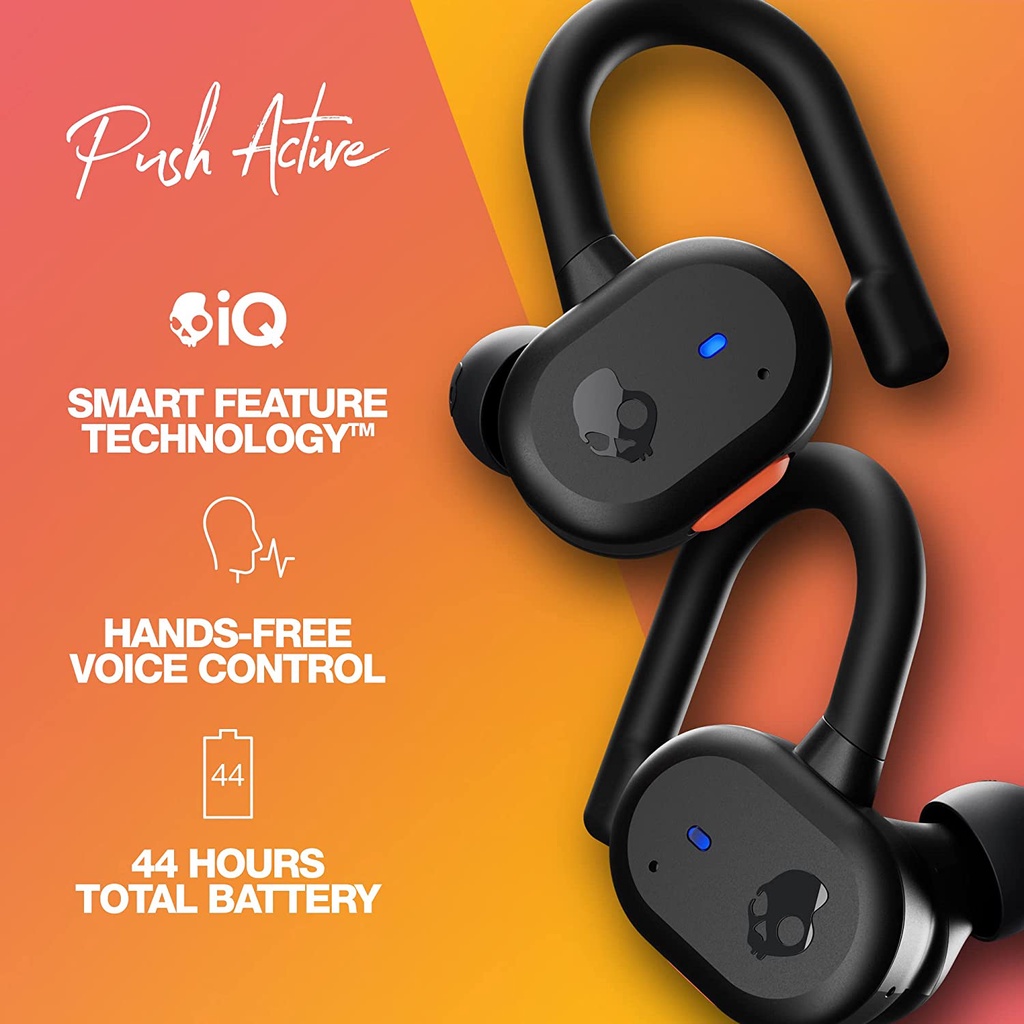 [HÀNG MỚI 2022 -  VOUCHER 100K] Tai nghe Skullcandy Push Active True Wireless, Voice Control, Skull iQ - Hàng chính hãng