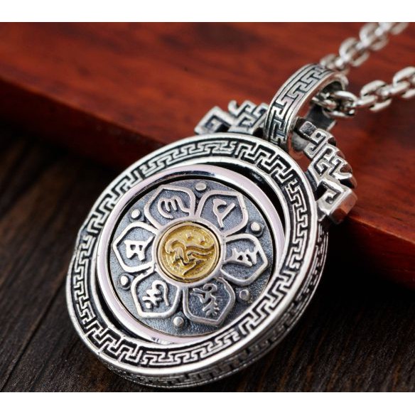 Mặt Dây Chuyền Khắc Om Mani Padme Hum - DC469