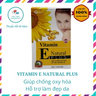 Viên uống Vitamin E Vega plus - Làm đẹp da, chống lão hóa