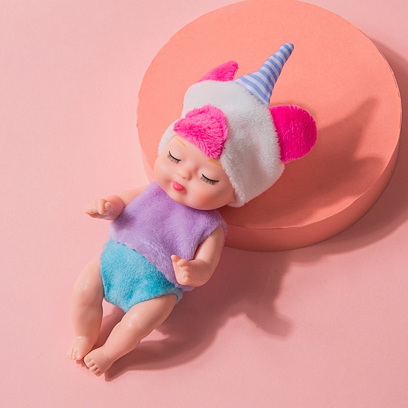 Mới Búp Bê Em Bé Đang Ngủ Kích Thước 11cm Dễ Thương Dùng Làm Quà Tặng Sinh Nhật Cho Bé