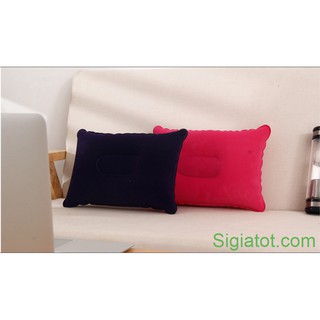 Combo 2 Gối Hơi Du Lịch Vuông Tiện Dụng 24x34cm Size M