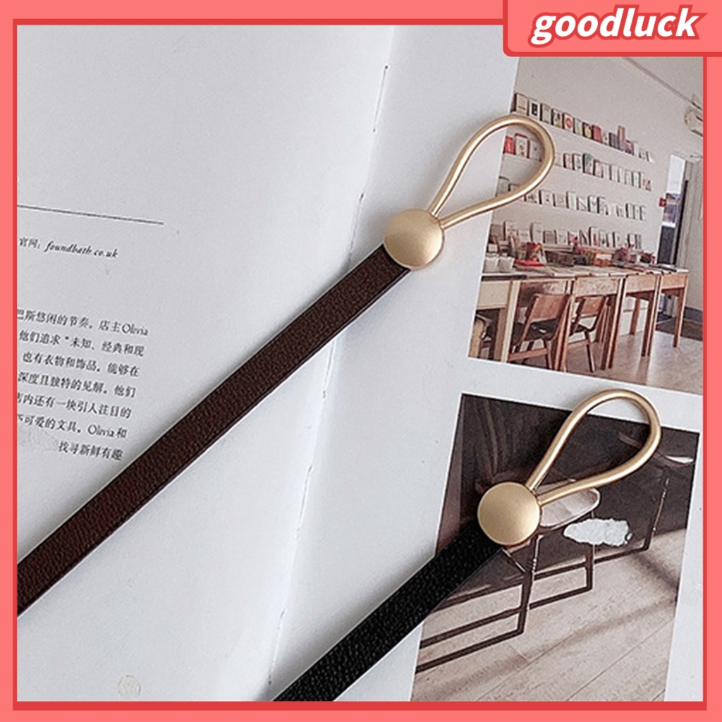 Thắt Lưng Giả Da Khóa Kim Loại Thời Trang Cho Nữ