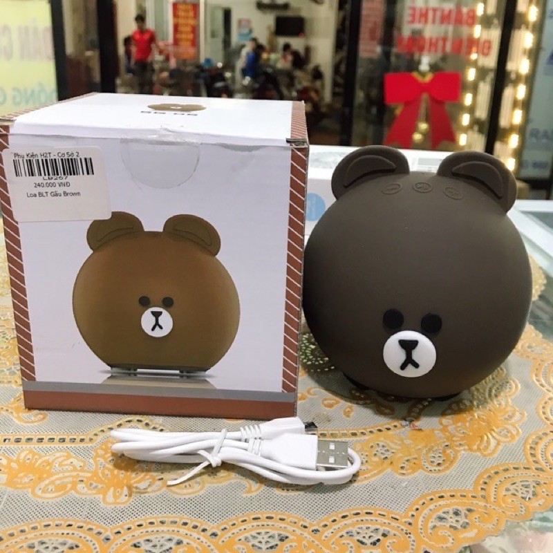 (nhiều mẫu)Loa Bluetooth Gấu thỏ vịt brown cony sally linefriend (thanh lý)