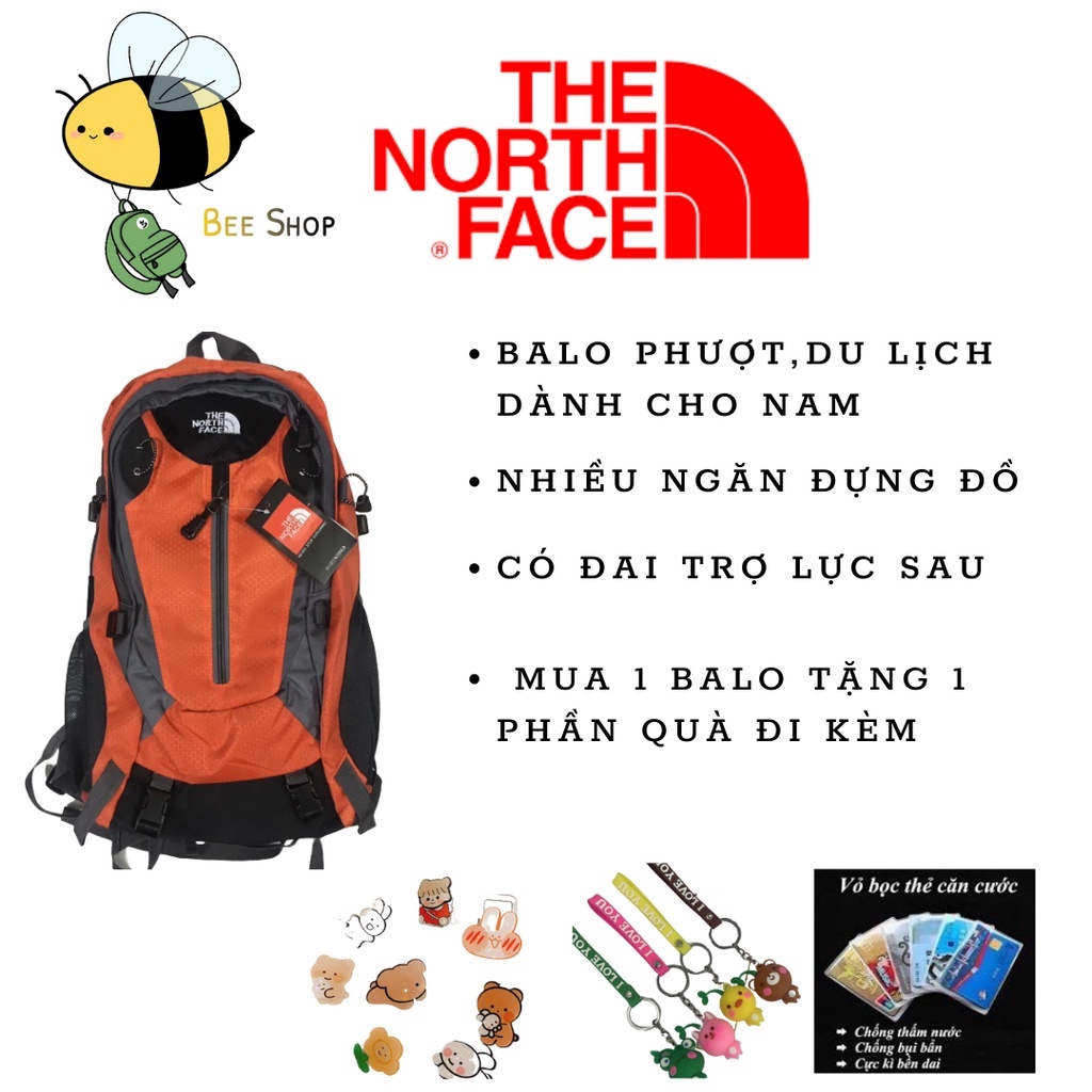 Balo du lịch TNF 355 chuyên dành cho nam, neo núi, phượt, hàng vnxk nhiều ngăn dành đựng đồ tiện dụng .