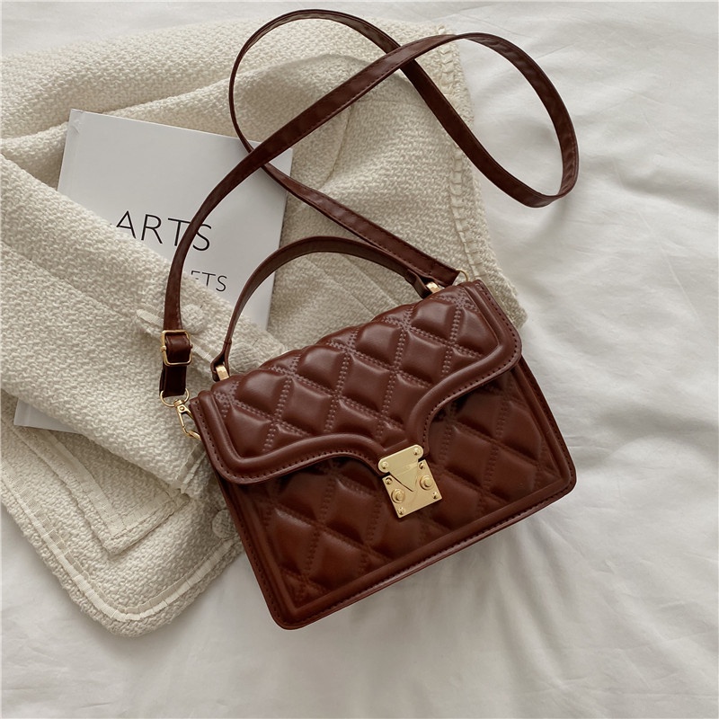 Túi đeo vai IELGY dáng vuông cỡ nhỏ thiết kế đơn giản thời trang cho nữ