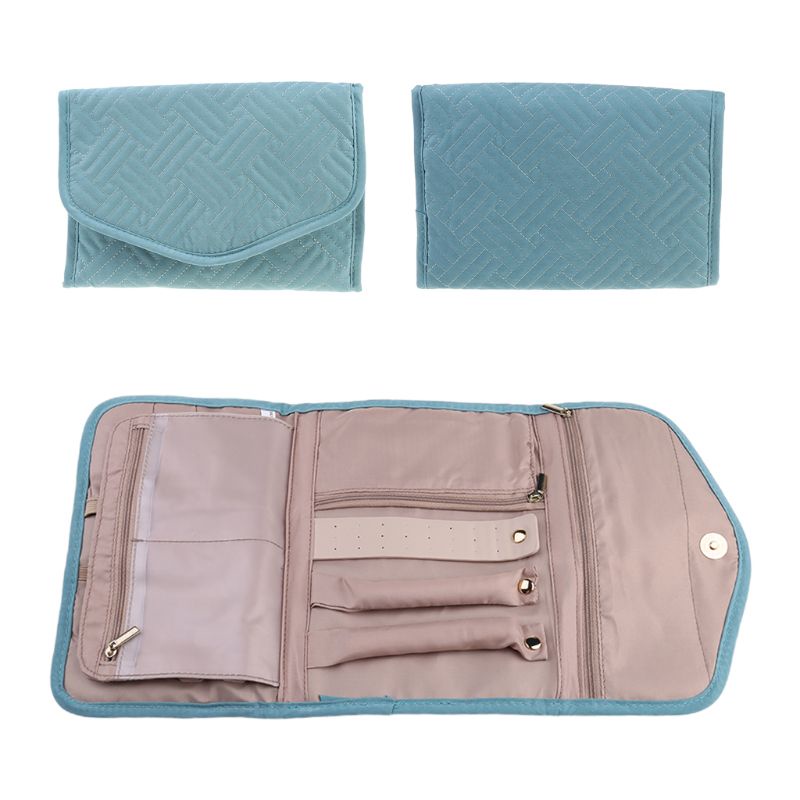 Flgo Hộp Đựng Trang Sức Vòng Cổ / Vòng Tay / Nhẫn Có Thể Gập Lại Dùng Khi Đi Du Lịch