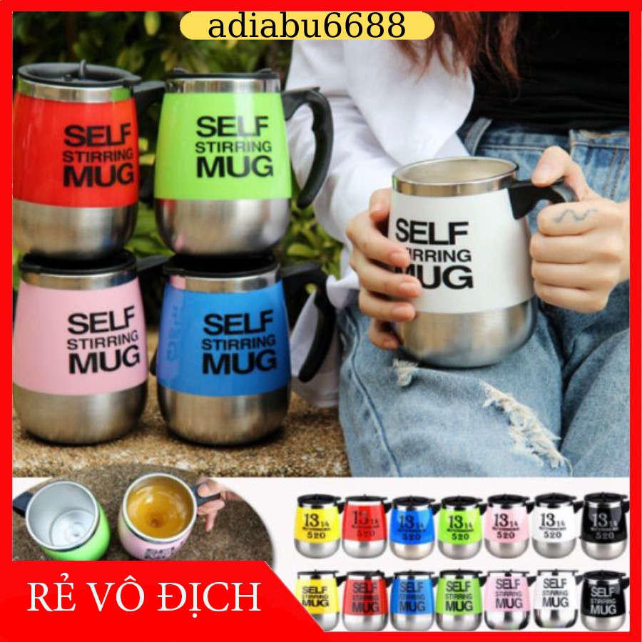 Cốc tự khuấy thông minh, cốc tự pha cafe Self Stirring Mug