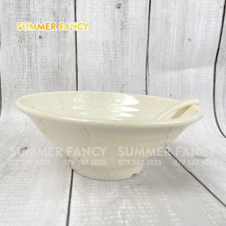 Tô nhựa 20.3 x 7.7 cm nhựa vân đá trắng , đá xanh, đá đen nhà hàng sang trọng - bowl