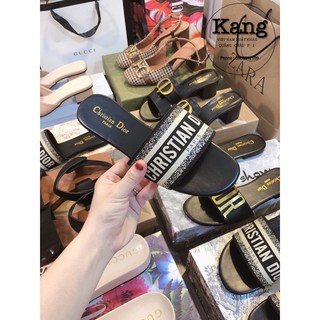 dép lê dior đế dập logo ( hàng sẵn)