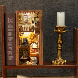 Mô hình ngôi nhà búp bê diy bằng gỗ eternal bookstore có đèn led ys05 - ảnh sản phẩm 4