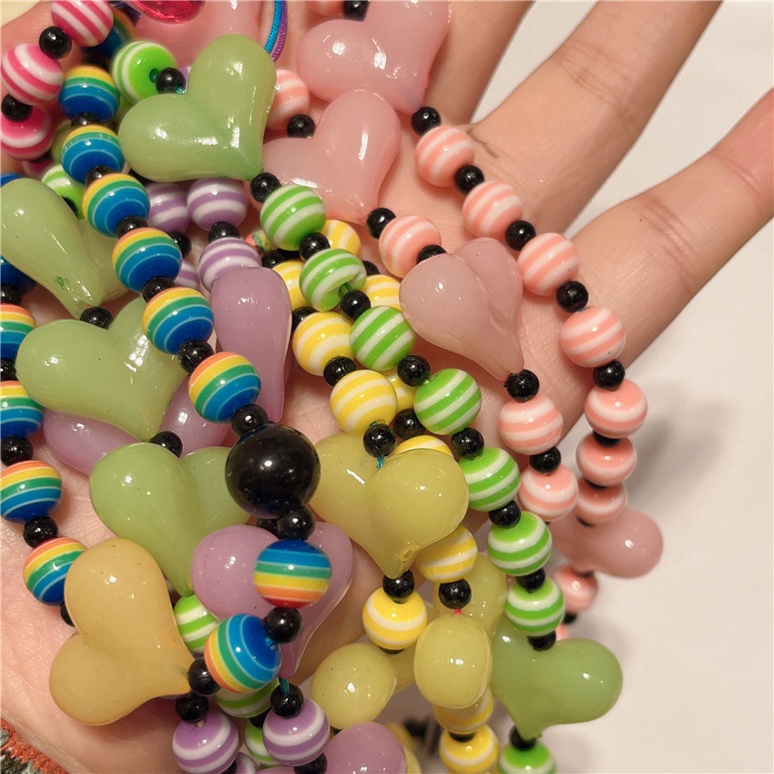 Dây GàI HọA TiếT TráI Tim Để GắN ĐiệN ThoạI Di ĐộNg TiệN DụNg