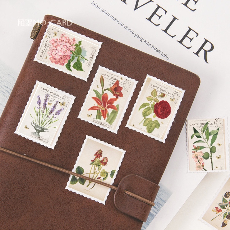 Set 16 Sticker Tem Thư Dán Trang Trí Planner