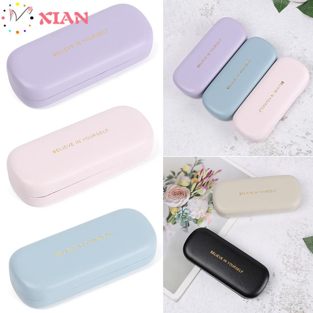 Hộp Đựng Mắt Kính Bằng Da Pu Kháng Nước Nhiều Màu Thời Trang Cho Nam Nữ