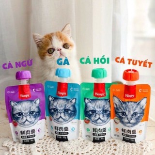 Súp thưởng Wanpy nắp vặn 90g cho mèo